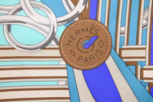 Load image into Gallery viewer, 新品同様 激レア HERMES エルメス スカーフ カレ90  Brides et Gris-Gris 馬勒とチャーム シルク 中古 45406