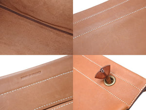 HERMES エルメス アリーヌGM バレニア ショルダーバッグ マルジェラ期 □C刻印 スイフト ブラウン ゴールド金具 良品 中古 45420