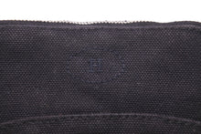 Load image into Gallery viewer, [USED/中古]HERMES エルメス ポーチ ブラック ブラウン キャンバス レザー シルバー金具 Bランク 中古 45428
