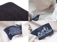 Load image into Gallery viewer, [USED/中古]HERMES エルメス ポーチ ブラック ブラウン キャンバス レザー シルバー金具 Bランク 中古 45428