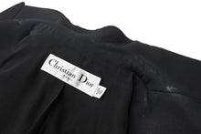 画像をギャラリービューアに読み込む, Christian Dior クリスチャンディオール テーラードジャケット ウール シルク ブラック サイズ36 美品 中古 45434