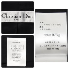 画像をギャラリービューアに読み込む, Christian Dior クリスチャンディオール テーラードジャケット ウール シルク ブラック サイズ36 美品 中古 45434