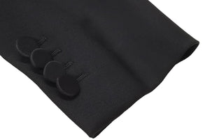 GUCCI グッチ テーラードジャケット ウール モヘア 560729 ZAA11 ブラック サイズ38 美品 中古 45435