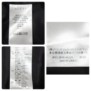 GUCCI グッチ テーラードジャケット ウール モヘア 560729 ZAA11 ブラック サイズ38 美品 中古 45435