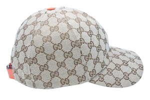 GUCCI THE NORTH FACE グッチ ノースフェイス GGキャンバス キャップ コットン ポリエステル ナイロン ベージュ M 美品 中古 45450