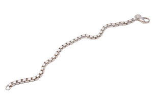 TIFFANY&CO ティファニー ベネチアン ブレスレット アクセサリー スクエアリング レディース シルバー925 14.0g 美品 中古 45451