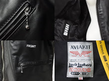 Load image into Gallery viewer, ルイスレザー×モンクレール×フラグメントデザイン DWAYNE CYCLONE GUIBBOTTO ブラック レザー 美品 中古 サイズ3 45489