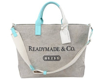 Load image into Gallery viewer, READYMADE レディメイド Weekend 2WAY ショルダー ハンドバッグ カバン テイファニー色 グレー 45490