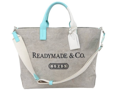 READYMADE レディメイド Weekend 2WAY ショルダー ハンドバッグ カバン テイファニー色 グレー 45490