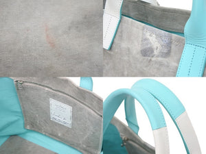 READYMADE レディメイド Weekend 2WAY ショルダー ハンドバッグ カバン テイファニー色 グレー 45490