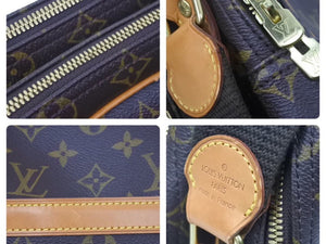 Louis Vuitton ルイヴィトン リポーター GM ショルダーバッグ 斜め掛け モノグラム M45252 ブラウン ゴールド 美品 中古 45491