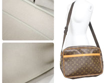 Load image into Gallery viewer, Louis Vuitton ルイヴィトン リポーター GM ショルダーバッグ 斜め掛け モノグラム M45252 ブラウン ゴールド 美品 中古 45491