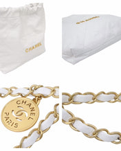 Load image into Gallery viewer, 22年完売品 CHANEL シャネル トートバッグ スモールオール22 ホワイト系 カーフ 牛革 美品 中古 45493