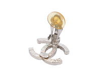 Load image into Gallery viewer, CHANEL シャネル ココマーク イヤリング アクセサリー 小物 ラインストーン メタル シルバー 良品 中古 45502