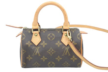 画像をギャラリービューアに読み込む, 極美品 Louis Vuitton ルイヴィトン ミニスピーディ 2WAY ショルダーバッグ ハンドバッグ モノグラム M41534 ブラウン 中古 45512