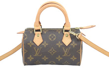 画像をギャラリービューアに読み込む, 極美品 Louis Vuitton ルイヴィトン ミニスピーディ 2WAY ショルダーバッグ ハンドバッグ モノグラム M41534 ブラウン 中古 45512