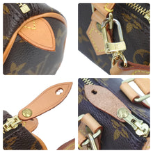画像をギャラリービューアに読み込む, 極美品 Louis Vuitton ルイヴィトン ミニスピーディ 2WAY ショルダーバッグ ハンドバッグ モノグラム M41534 ブラウン 中古 45512