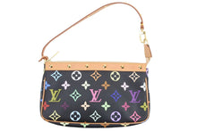 画像をギャラリービューアに読み込む, 極美品 LouisVuitton ルイヴィトン ハンドバッグ アクセソワール 村上隆 M92648 SL0098 ブラック マルチカラー ゴールド 中古 45515