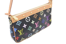 画像をギャラリービューアに読み込む, 極美品 LouisVuitton ルイヴィトン ハンドバッグ アクセソワール 村上隆 M92648 SL0098 ブラック マルチカラー ゴールド 中古 45515