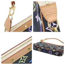 画像をギャラリービューアに読み込む, 極美品 LouisVuitton ルイヴィトン ハンドバッグ アクセソワール 村上隆 M92648 SL0098 ブラック マルチカラー ゴールド 中古 45515
