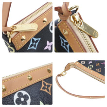 画像をギャラリービューアに読み込む, 極美品 LouisVuitton ルイヴィトン ハンドバッグ アクセソワール 村上隆 M92648 SL0098 ブラック マルチカラー ゴールド 中古 45515