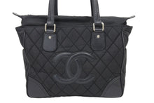 Load image into Gallery viewer, CHANEL シャネル パリニューヨークライン マトラッセ ココマーク トートバッグ 12番台 ナイロン レザー 美品 中古 45522