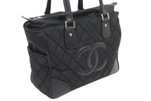 Load image into Gallery viewer, CHANEL シャネル パリニューヨークライン マトラッセ ココマーク トートバッグ 12番台 ナイロン レザー 美品 中古 45522