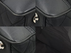 CHANEL シャネル パリニューヨークライン マトラッセ ココマーク トートバッグ 12番台 ナイロン レザー 美品 中古 45522