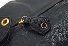 Load image into Gallery viewer, CHANEL シャネル ワンショルダーバッグ 斜めがけバッグ ココマーク 3番台 キャビアスキン ブラック ゴールド 美品 中古 45555
