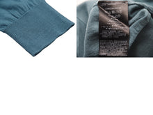 Load image into Gallery viewer, GIORGIO ARMANI ジョルジオアルマーニ カーディガン ニット トップス LSM02MLS01M ウール ブルー サイズ50 美品 中古 45563