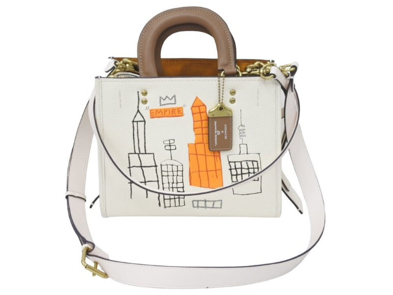 新品同様 COACH コーチ バスキア デンプシー キャリーオール 2way トートバッグ 中古 45557