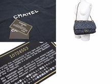 Load image into Gallery viewer, シャネル CHANEL スパークリングデニム マトラッセ チェーンショルダーバッグ インディゴブルー 10番台 中古 45596