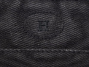 Hermes エルメス ボリード ポーチ キャンバス メイクポーチ ケース 小物入れ ブラック 中古 45620