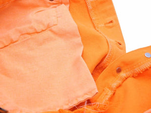 新品同様 GALLERY DEPT ギャラリーデプト ペイント Orange La Flare Denim Pants デニム オレンジ 32インチ 中古 45633