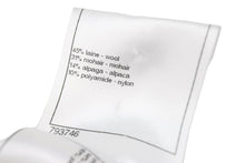 Load image into Gallery viewer, CHANEL シャネル マフラー ウール モヘア アルパカ ナイロン ブラック ホワイト 45660 美品 中古