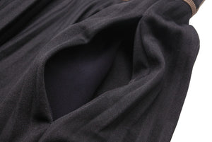 FENDI フェンディ プリーツスカート ロング ブラック サイズ36 FQ7135 A5WC F0GME/BLACK FFロゴバンド レディース 美品 中古 45664
