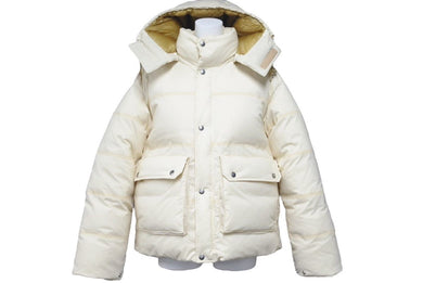 極美品 GUCCI グッチ THE NORTH FACE ザ ノースフェイス ダウンジャケット 663735 中綿ジャケット アイボリー アイボリー 中古 45667 