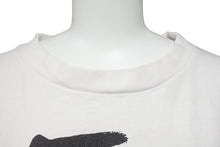 Load image into Gallery viewer, SAINTMICHAEL セントマイケル 21ss 聖人 せいんちゅ プリント半袖Tシャツカットソー コットン ホワイト ブラック XL 美品 中古45681