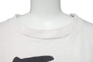SAINTMICHAEL セントマイケル 21ss 聖人 せいんちゅ プリント半袖Tシャツカットソー コットン ホワイト ブラック XL 美品 中古45681