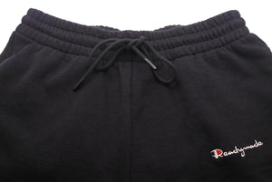 READYMADE レディメイド 20AW CHAMPION スウェットパンツ ボトムス ワンポイントロゴ ブラック コットン サイズM 良品 中古 45682