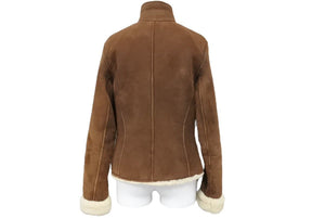 ジャケット コート HERMES エルメス ムートン ショートジャケット ゴルチエ期 表記サイズ 38 美品 中古45685