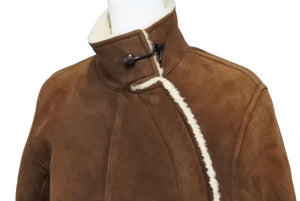 ジャケット コート HERMES エルメス ムートン ショートジャケット ゴルチエ期 表記サイズ 38 美品 中古45685