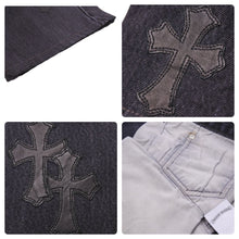 Load image into Gallery viewer, CHROME HEARTS クロムハーツ リーバイス 501 U VNTG JEAN BK セメタリークロスパッチ ブラックデニムパンツ 34インチ 美品 中古 45766