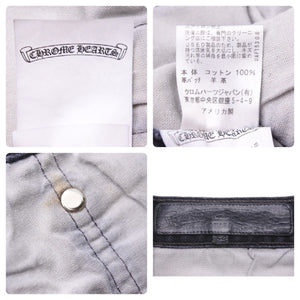 CHROME HEARTS クロムハーツ リーバイス 501 U VNTG JEAN BK セメタリークロスパッチ ブラックデニムパンツ 34インチ 美品 中古 45766