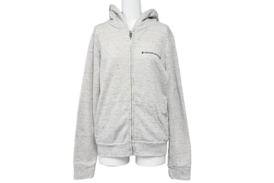 CHROME HEARTS クロムハーツ ジップアップパーカー ダガージップ プリント グレー サイズS 良品 中古 45789
