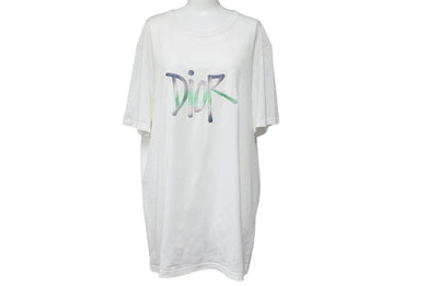 DIOR ディオール SHAWN STUSSY ショーンステューシー 半袖Tシャツ 22AW 033J600D0589 ホワイト グリーン XL 良品 中古 45796