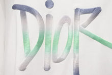 Load image into Gallery viewer, DIOR ディオール SHAWN STUSSY ショーンステューシー 半袖Tシャツ 22AW 033J600D0589 ホワイト グリーン XL 良品 中古 45796