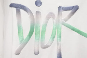 DIOR ディオール SHAWN STUSSY ショーンステューシー 半袖Tシャツ 22AW 033J600D0589 ホワイト グリーン XL 良品 中古 45796