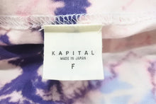 Load image into Gallery viewer, KAPITAL キャピタル ボーンプリントタイダイオーバーサイズTシャツ K1902SC825 19AW パープル調 サイズF 美品 中古 45798