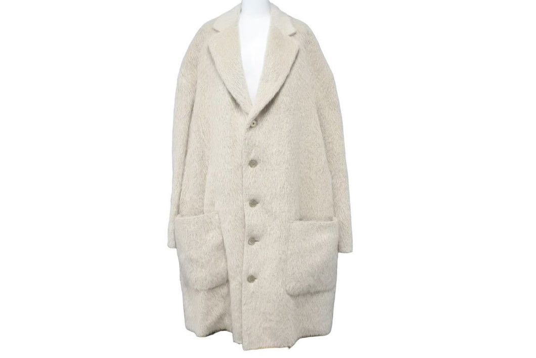 極美品 GUCCI グッチ 20AW アルパカ混 オーバーコート 627693 ベージュ アウター サイズ46 中古 45812 